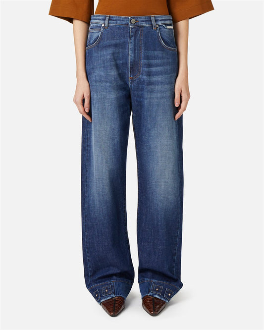 Jeans Indigo Comfort Fit em Denim Stone Wash – Iceberg