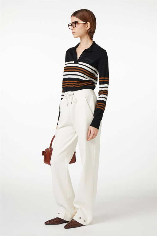 Calças Jogger em Algodão Sustentável Baunilha – Iceberg