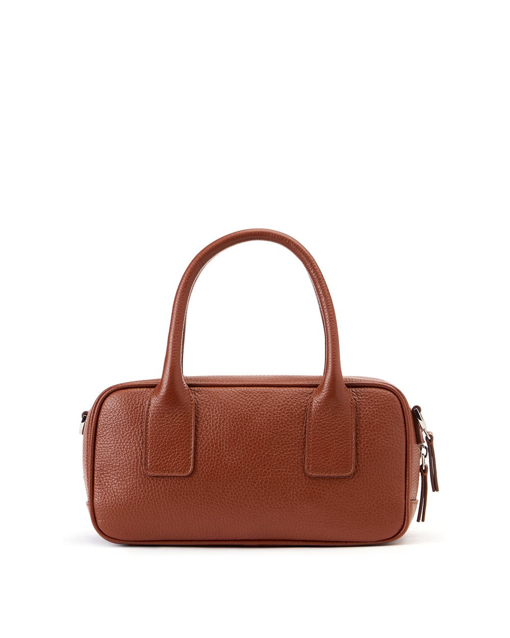 Bolsa de Ombro em Pele Hazelnut "Prince" com Fivelas Logótipo "I" – Iceberg