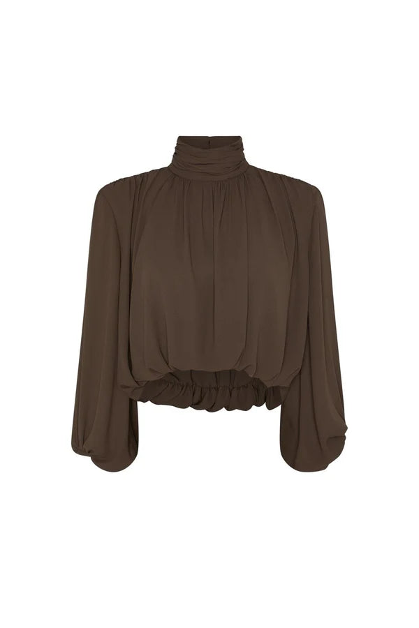 Blusa Bufante Castanho Noir - Masavi