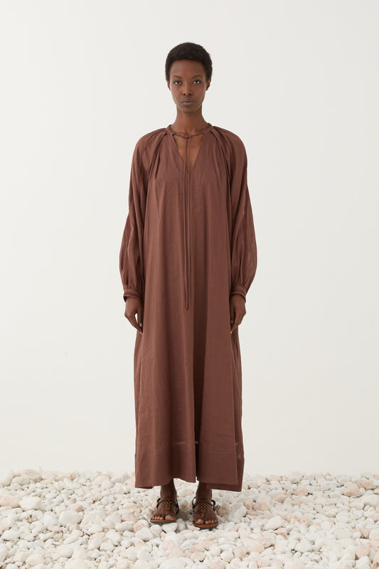 Vestido Midi Fluido em Tecido Leve – Eleh