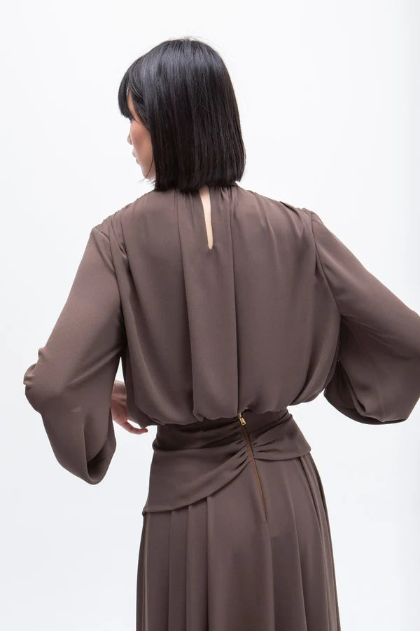 Blusa Bufante Castanho Noir - Masavi