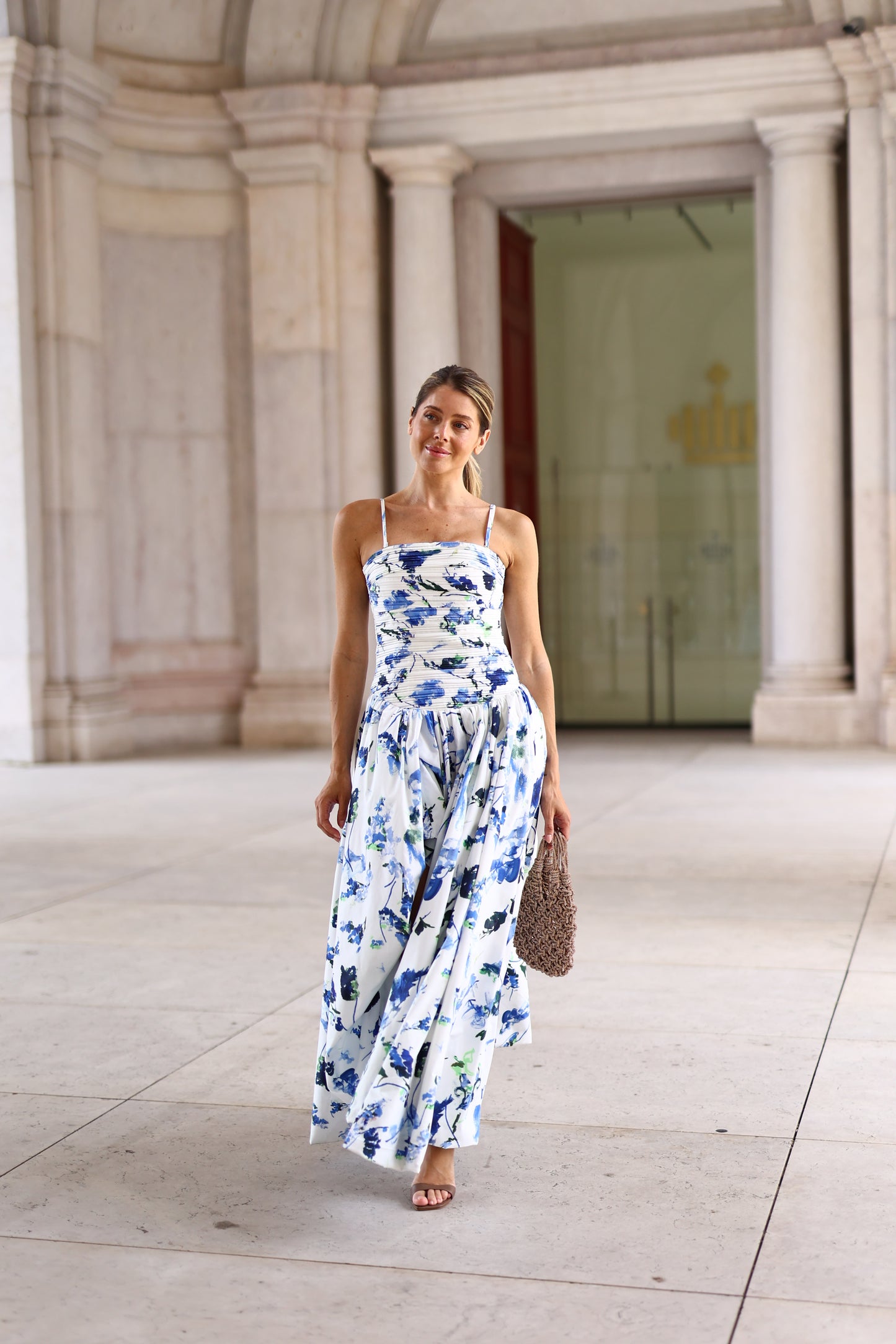 Vestido Bosa Floral Azul – Odi odi