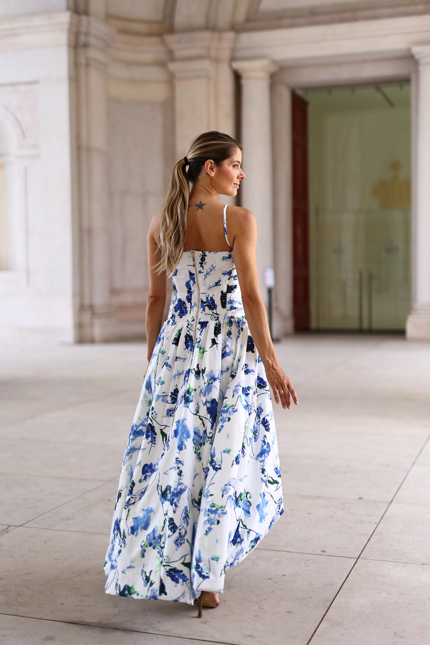Vestido Bosa Floral Azul – Odi odi