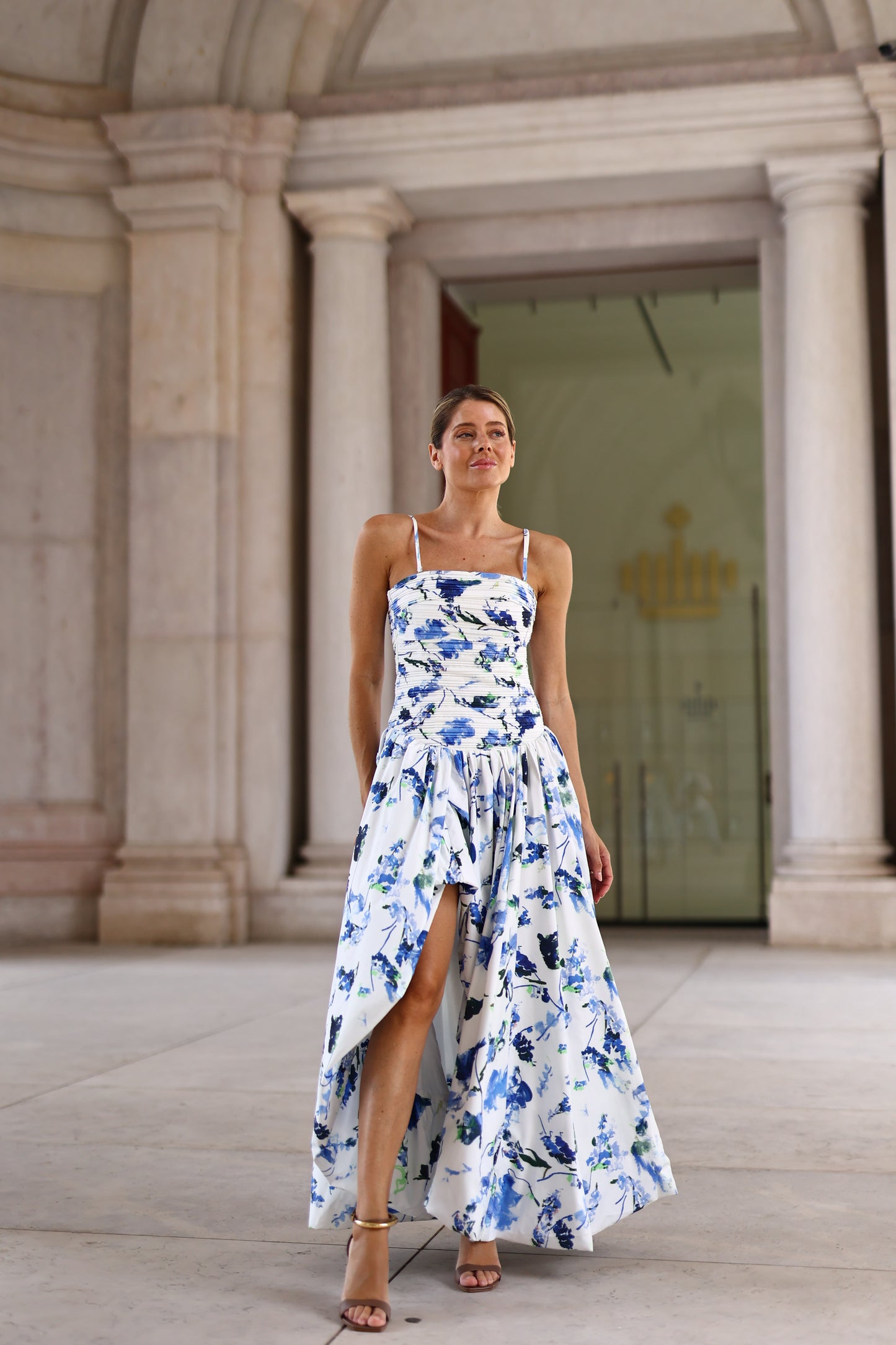 Vestido Bosa Floral Azul – Odi odi