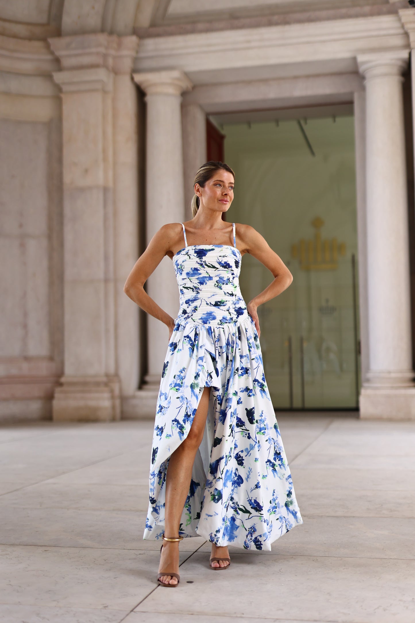 Vestido Bosa Floral Azul – Odi odi