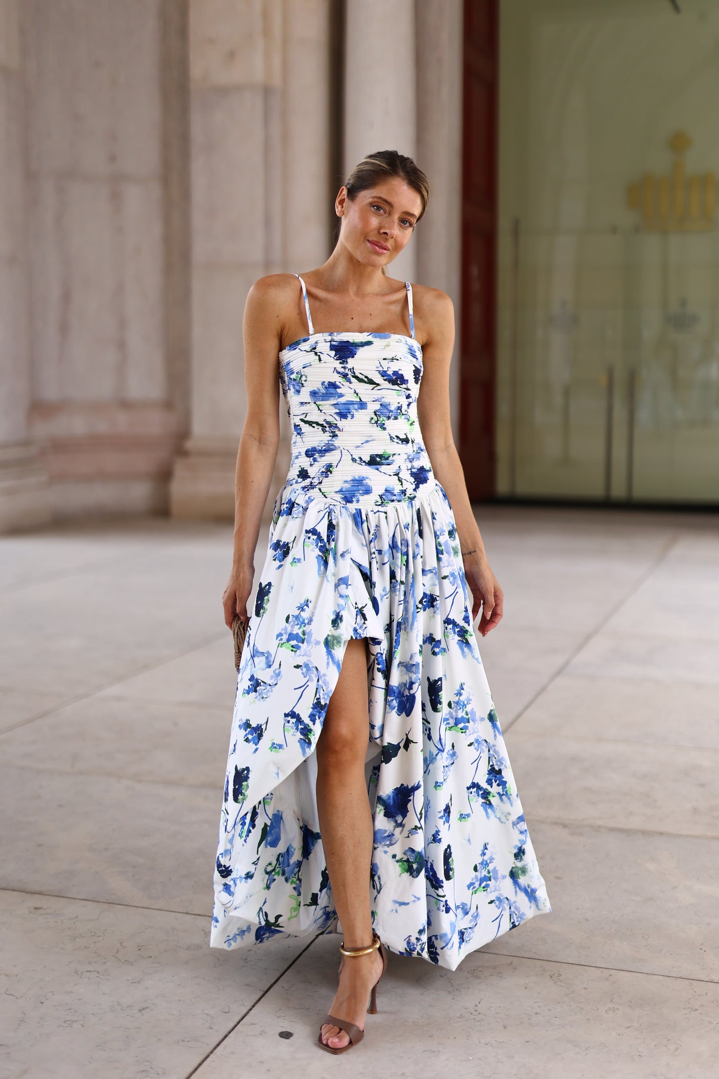 Vestido Bosa Floral Azul – Odi odi