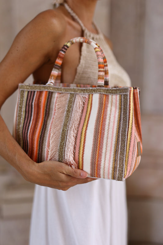 Mala Grande Multicolor Com Lurex – Pho Firenze