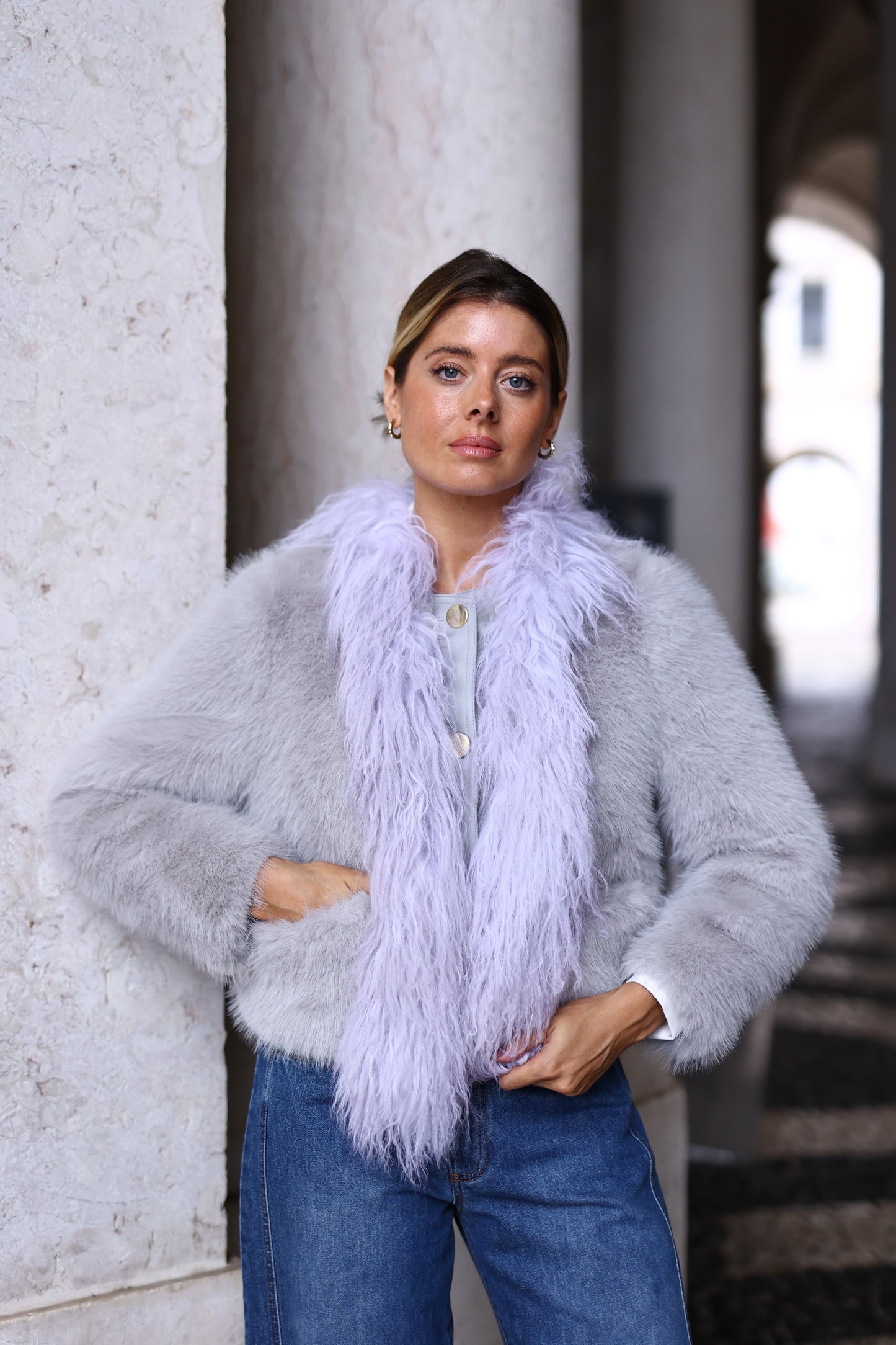 Casaco Em Pelo Ecológico Cottage Collection - Pho Firenze