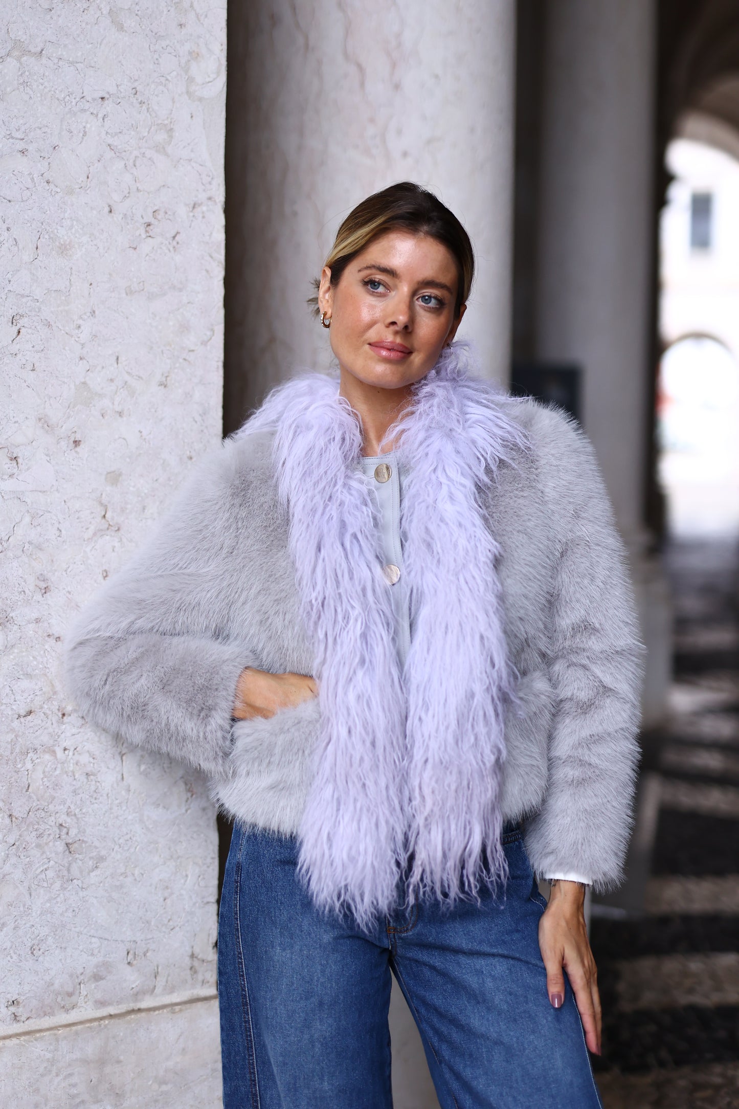 Casaco Em Pelo Ecológico Cottage Collection - Pho Firenze