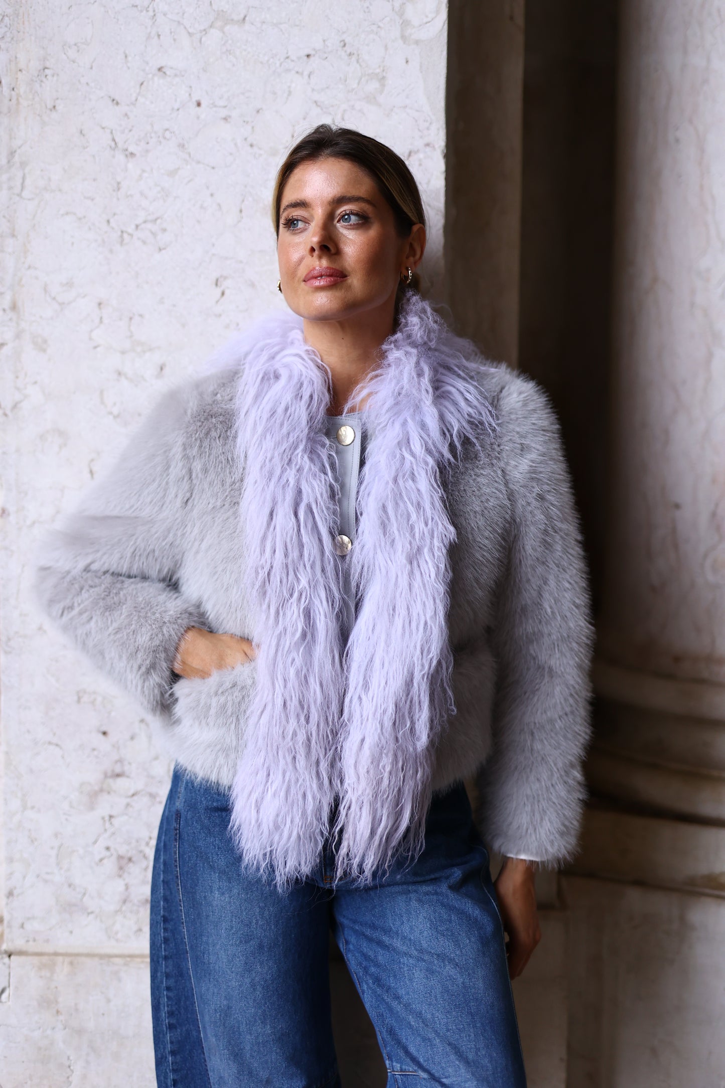 Casaco Em Pelo Ecológico Cottage Collection - Pho Firenze