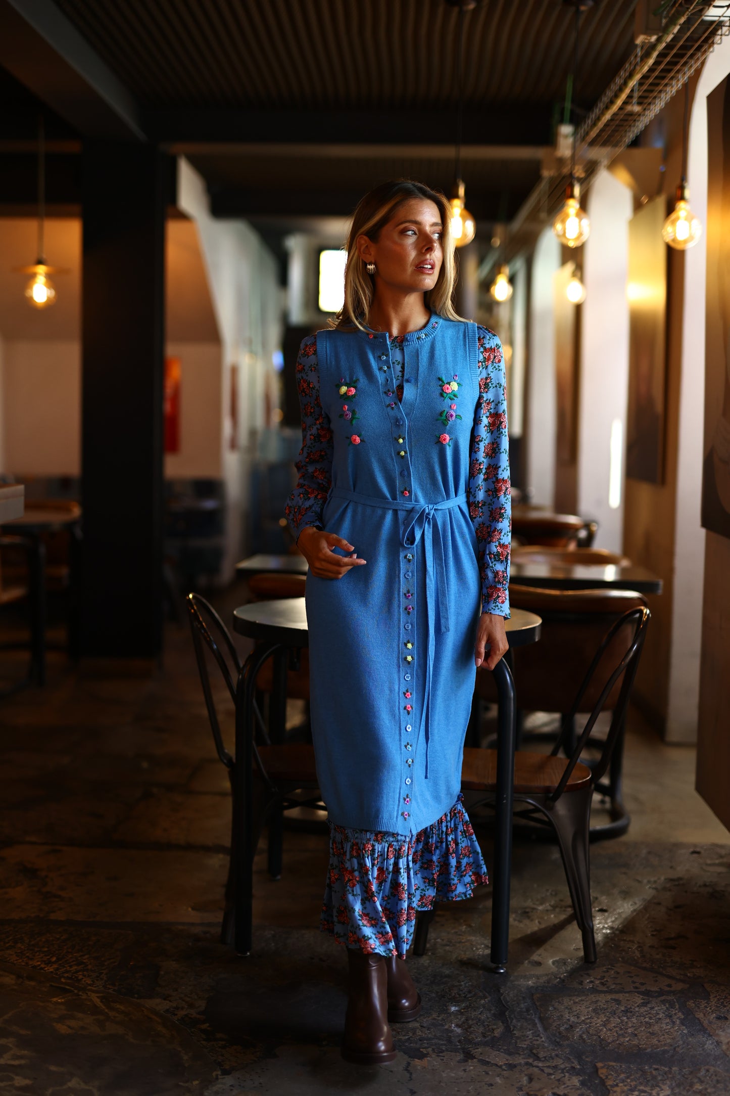Vestido Bouton Handmade - Manoush