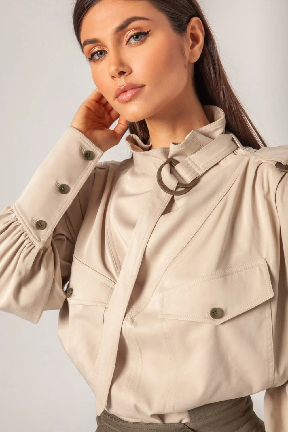 Soft Khaki Cargo Shirt - Masavi