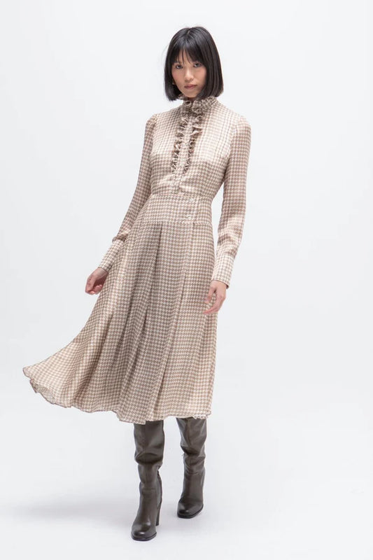 Vestido Midi Pata De Gallo - Masavi