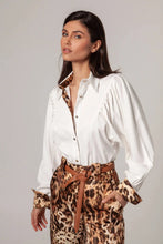 Load image into Gallery viewer, White Shirt with Pleated Sleeves - Masavi
