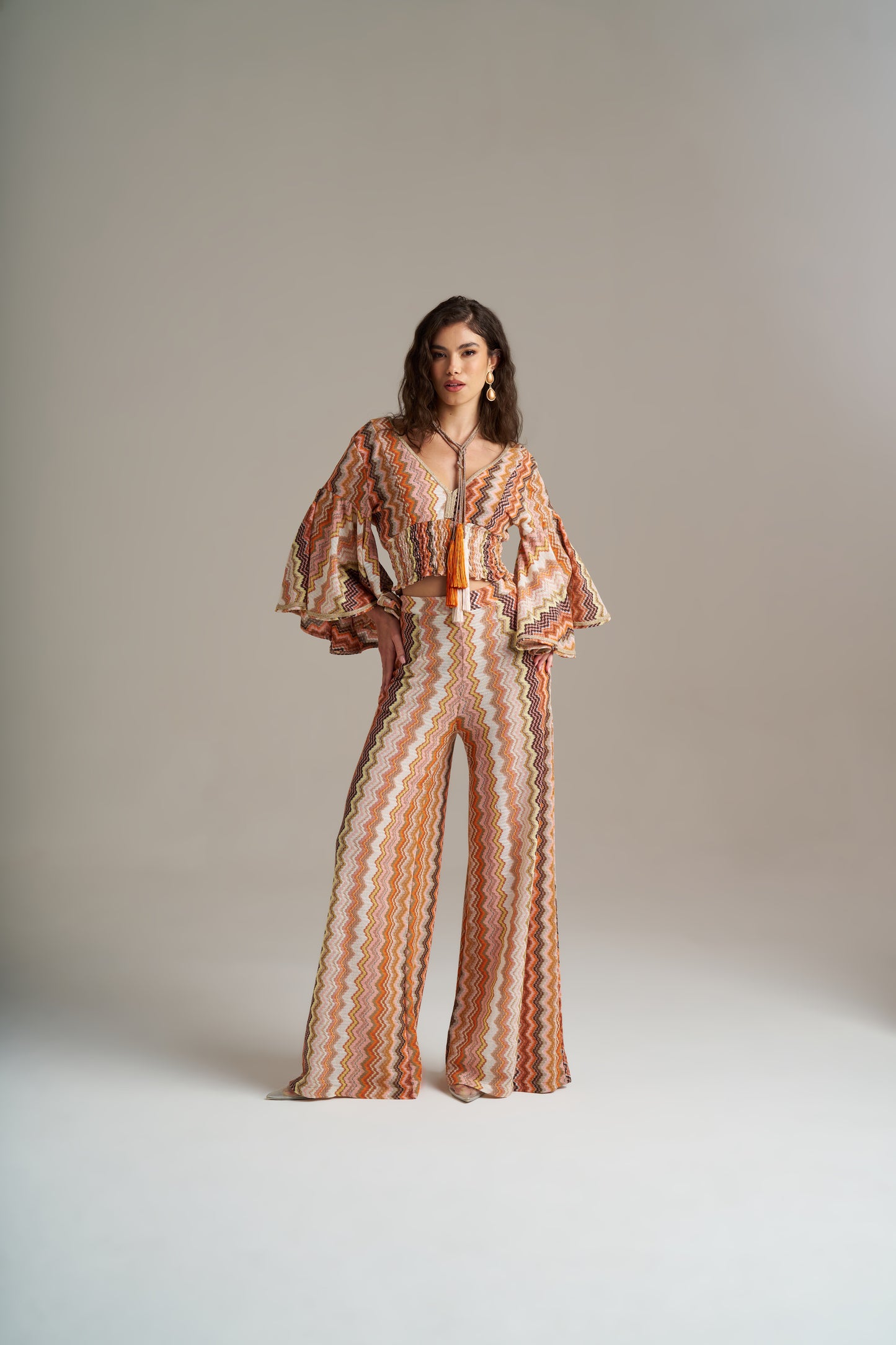 Top Em Malha Com Lurex E Padrão Multicolor – Pho Firenze