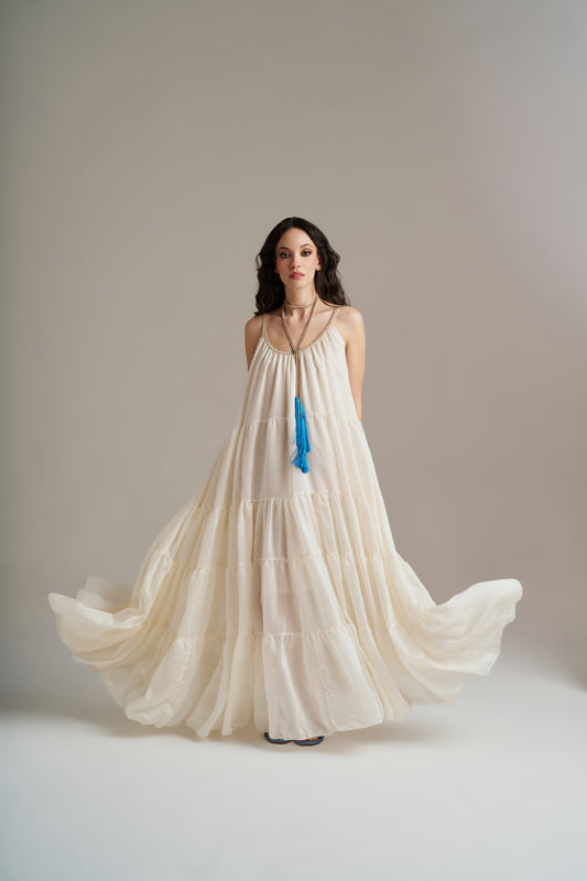 Vestido Comprido Fluido Em Lyocell – Pho Firenze