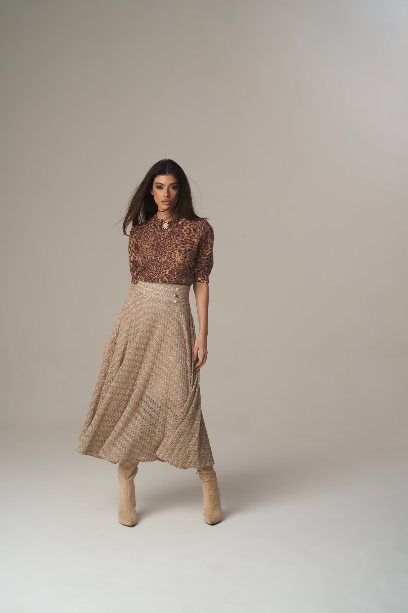 Saia Rachel em Malha – Pho Firenze