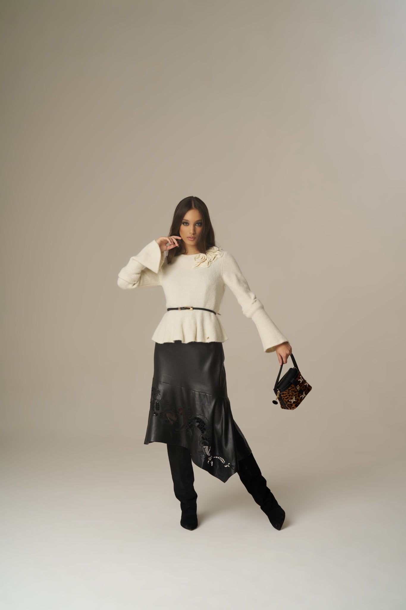 Camisola de Malha com Flores – Pho Firenze