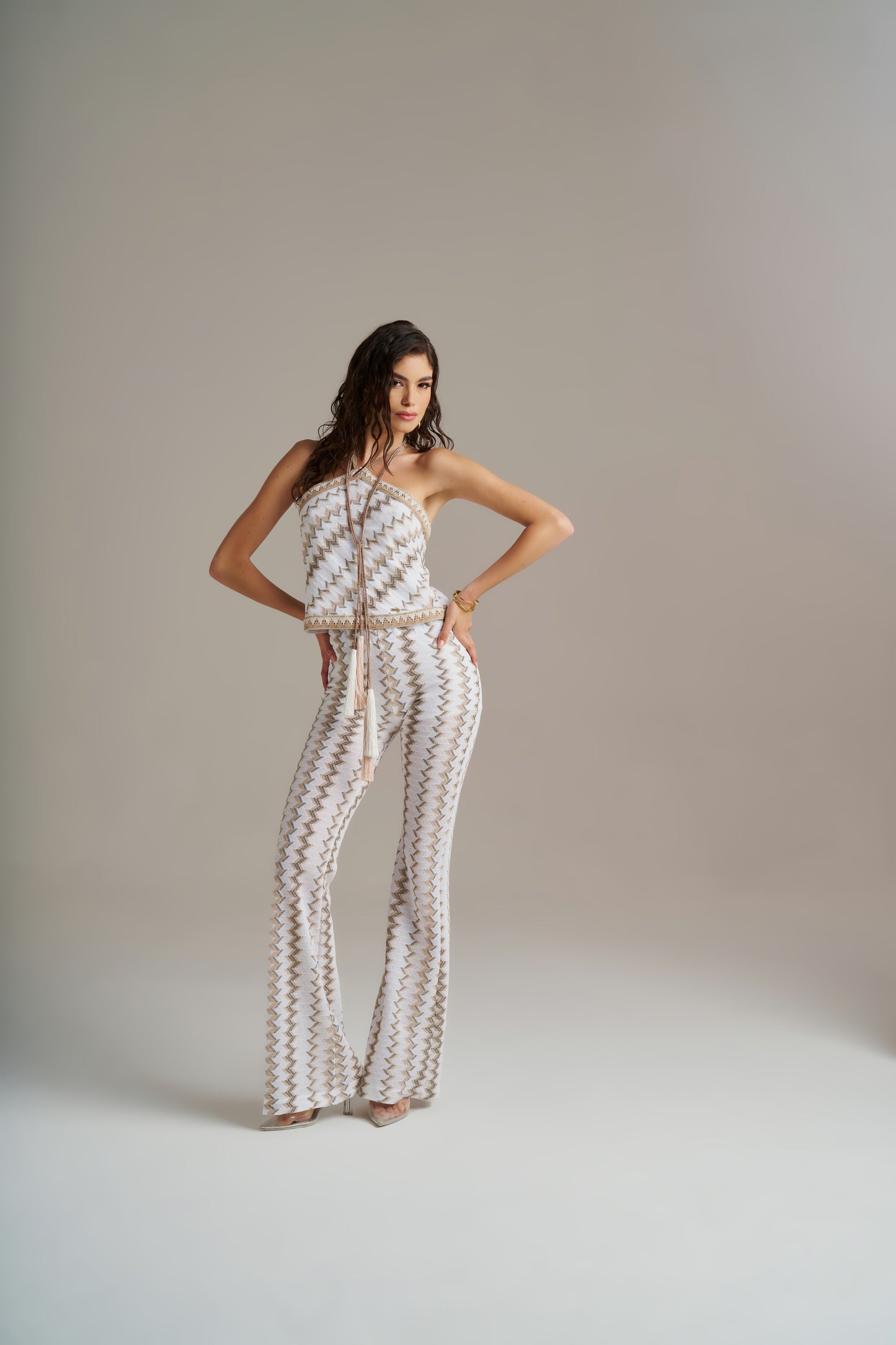 Calça Rachel Em Malha Com Lurex – Pho Firenze