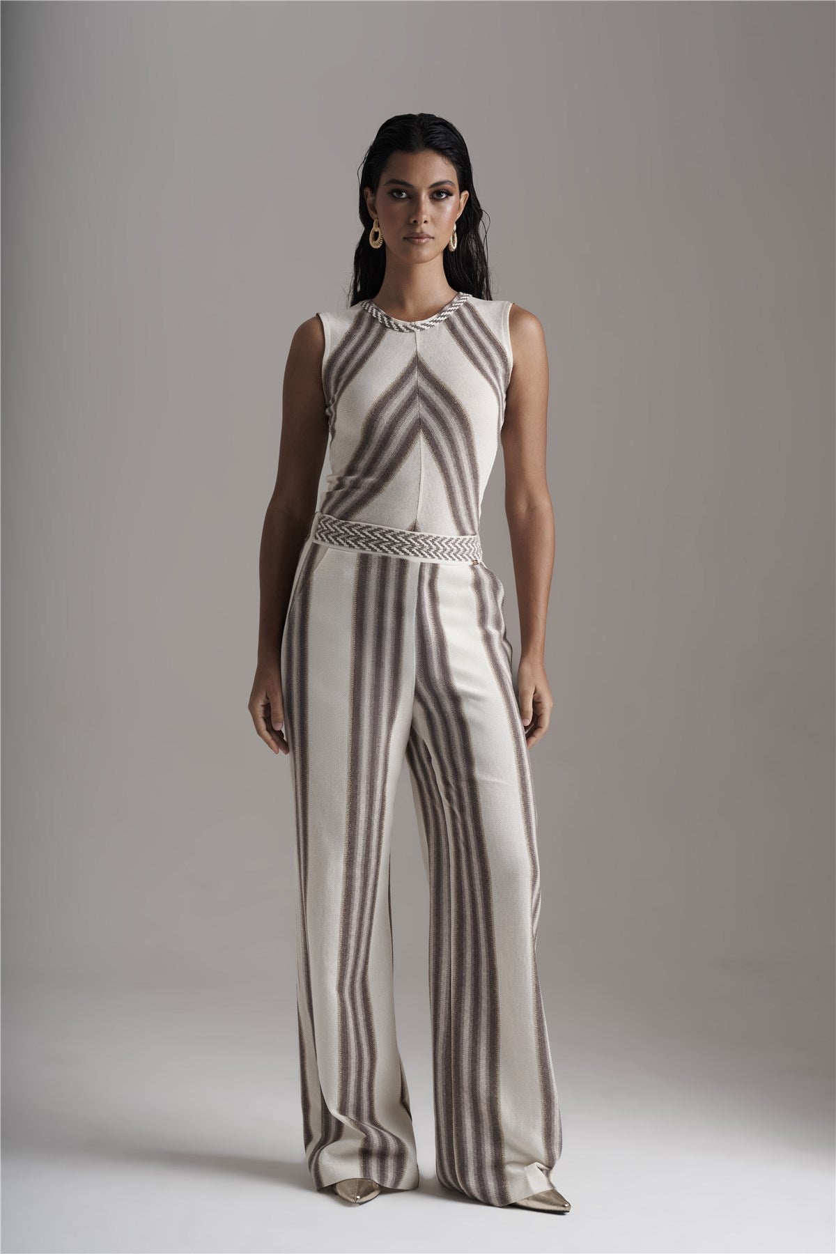 Calças Rachel  Riscas - Pho Firenze