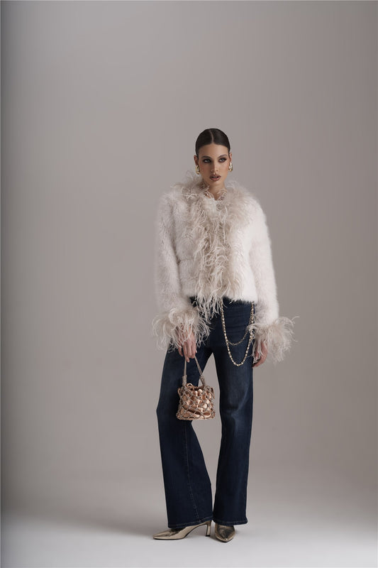 Calças Denim Com Faixa Lateral - Pho Firenze