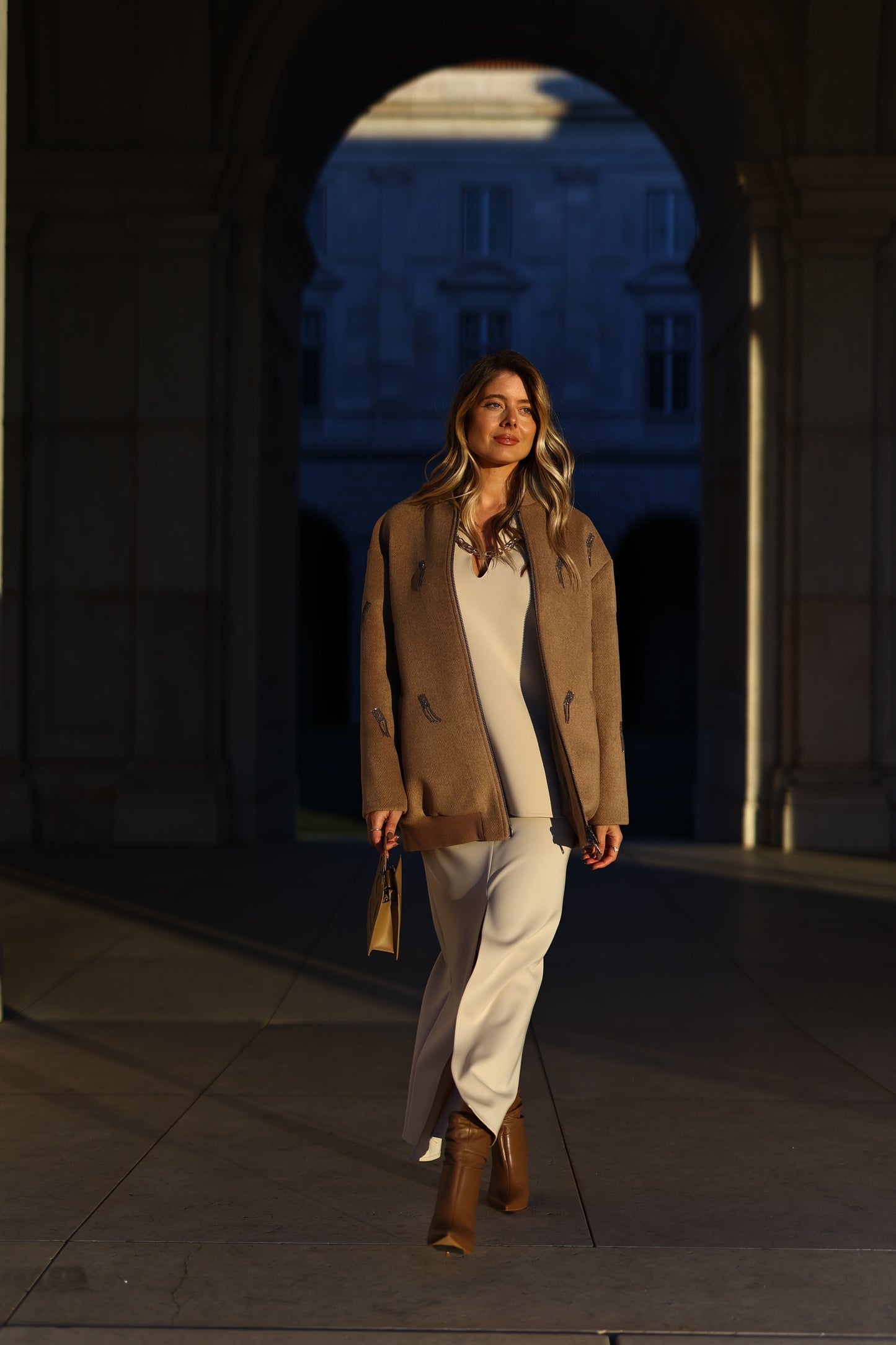 Casaco Bomber com Aplicações Metálicas - Simona Corsellini