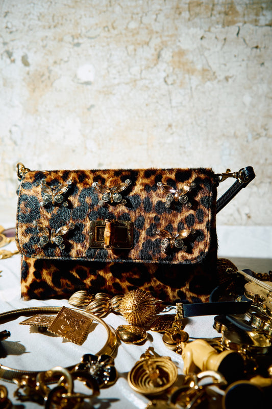 Mala Pequena Animal Print com Aplicações – Pho Firenze