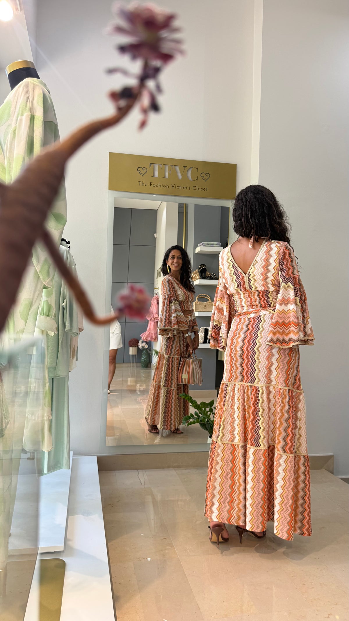 Top Em Malha Com Lurex E Padrão Multicolor – Pho Firenze