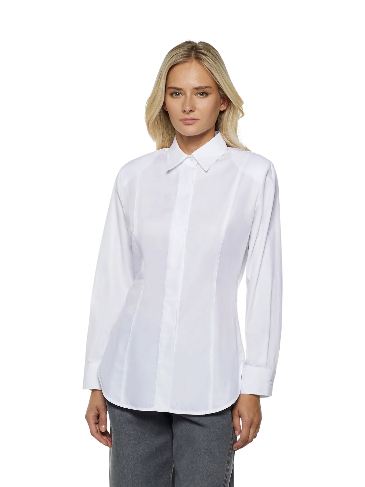 Camisa Com Cinto e Fivela Dourada - Simona Corsellini