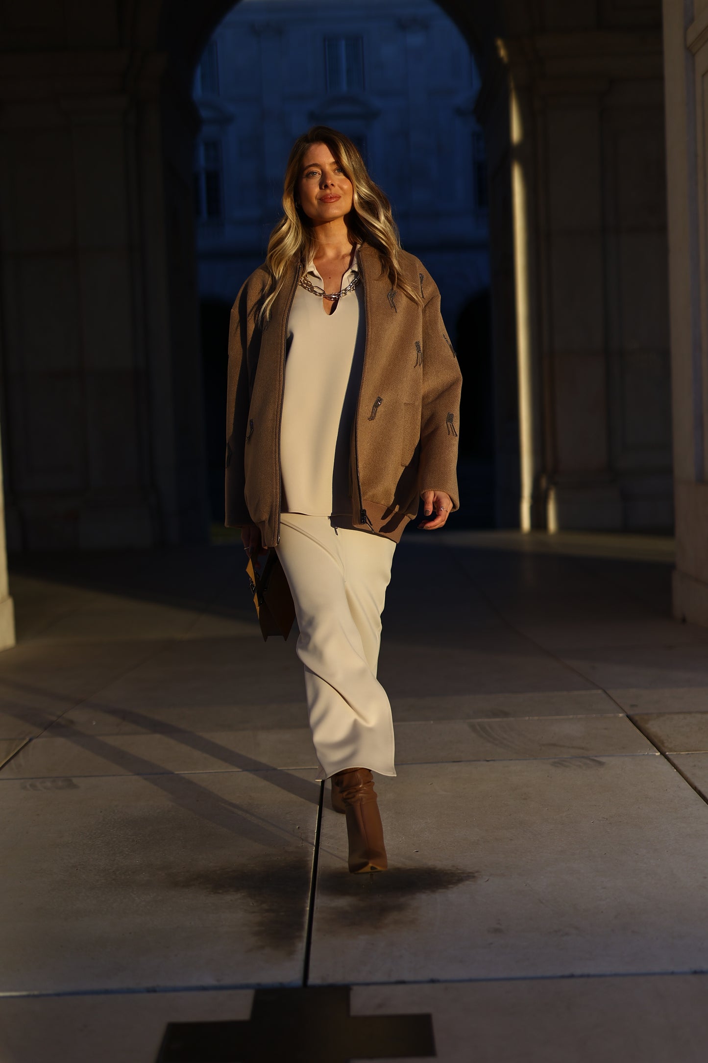 Casaco Bomber com Aplicações Metálicas - Simona Corsellini