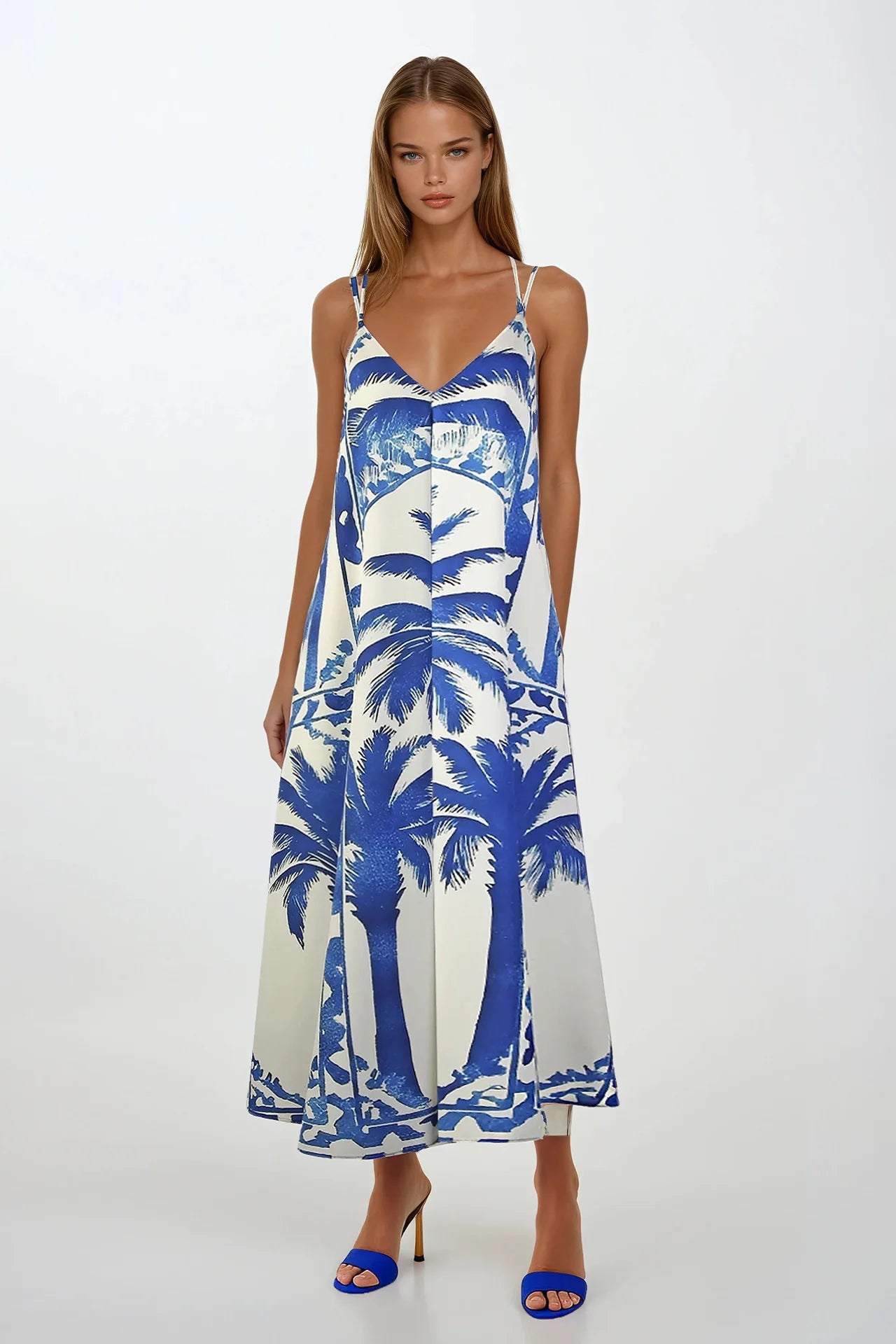 Vestido Midi Estampado - Sahoco