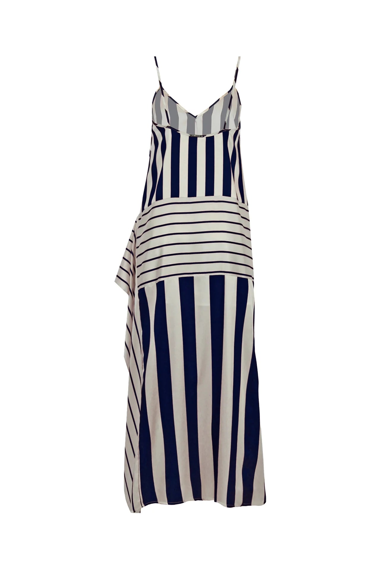 Vestido de Riscas Acetinado - Sahoco
