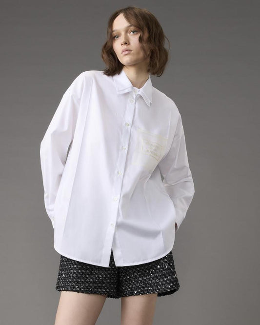 Camisa Oversized Com Bolso – Simona Corsellini