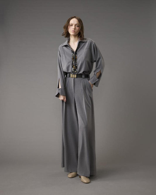 Túnica Com Decote Bordado - Simona Corsellini