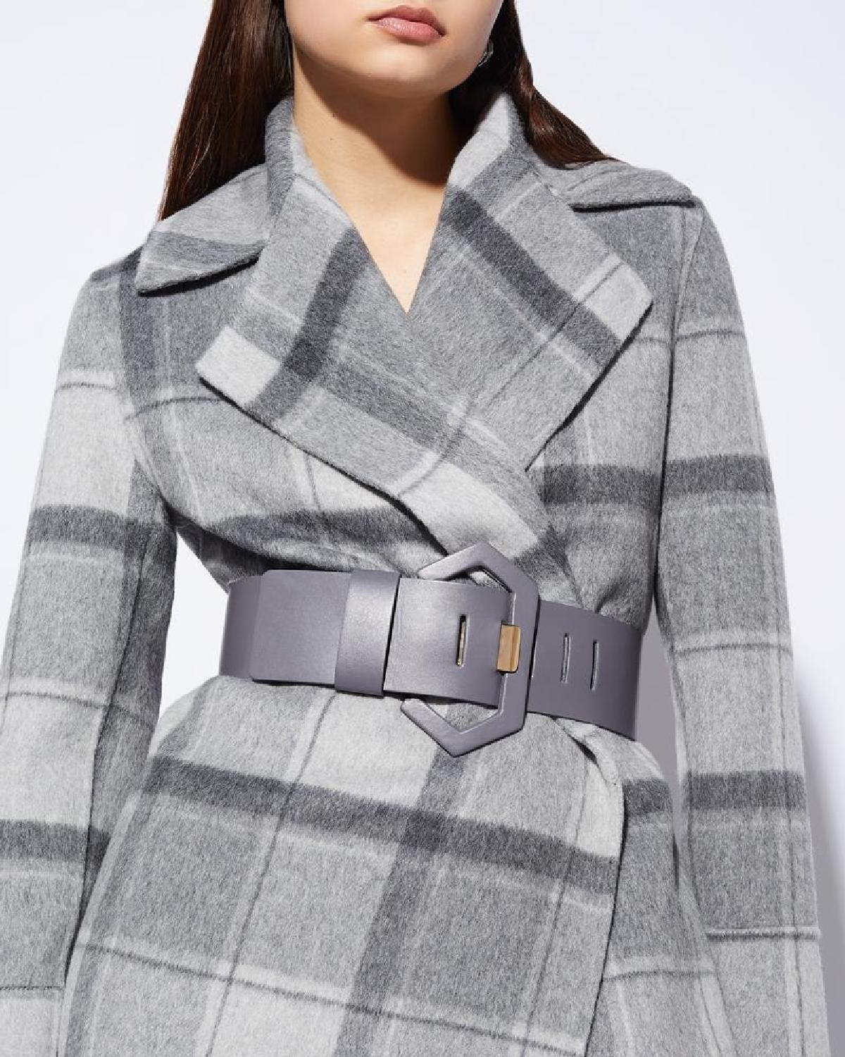 Wide Gray Belt - Simona Corsellini