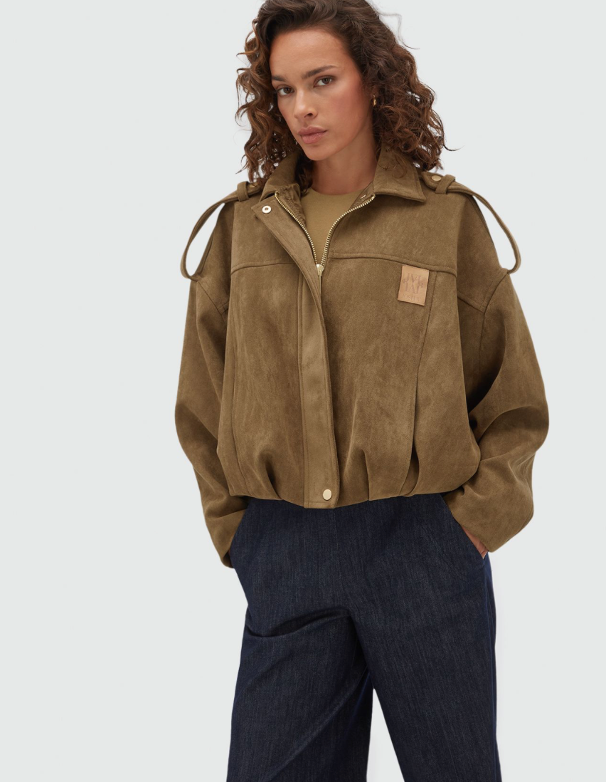 Casaco Vito Oversized Efeito Camurça – Josh V