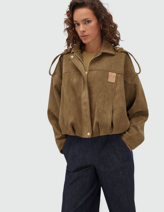 Casaco Vito Oversized Efeito Camurça – Josh V