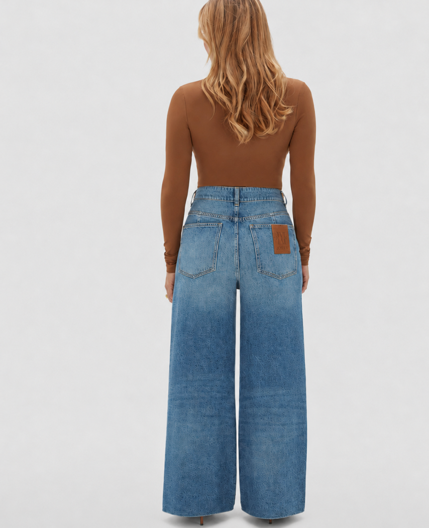 Jeans Wide Leg Gloria Cintura Subida – Josh V