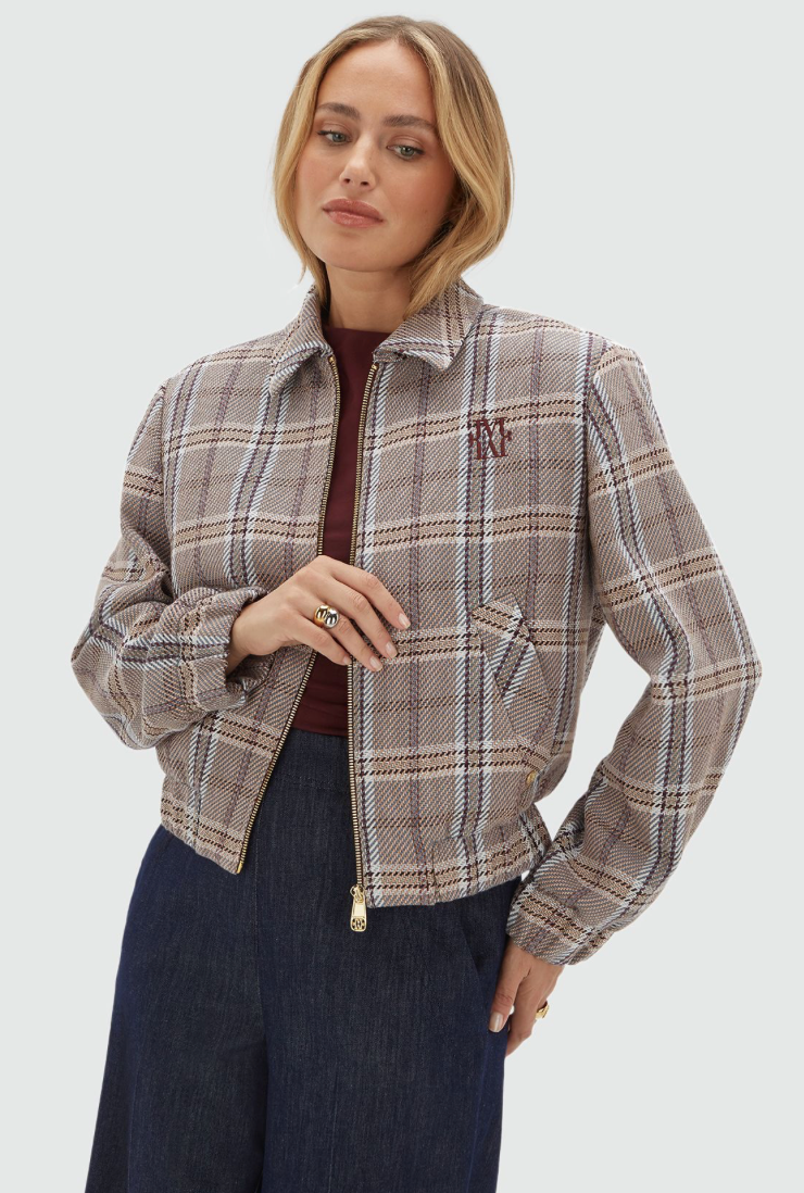 Casaco Oversized Pepper Xadrez Cognac – Josh V