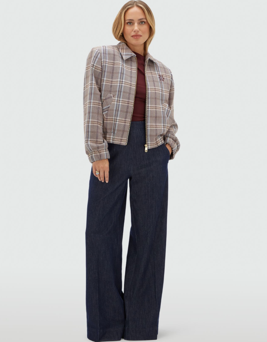Casaco Oversized Pepper Xadrez Cognac – Josh V