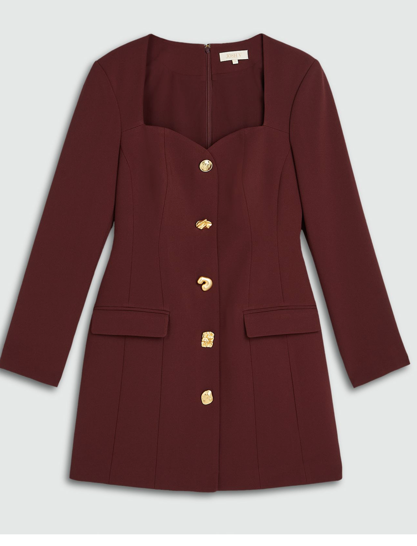 Vestido Mini Ely com Decote Coração – Josh V