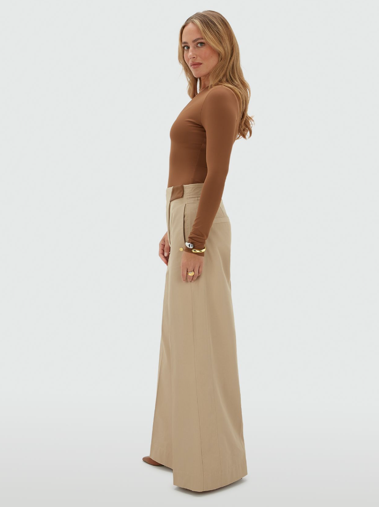 Calças Ven Wide Leg Bege – Josh V