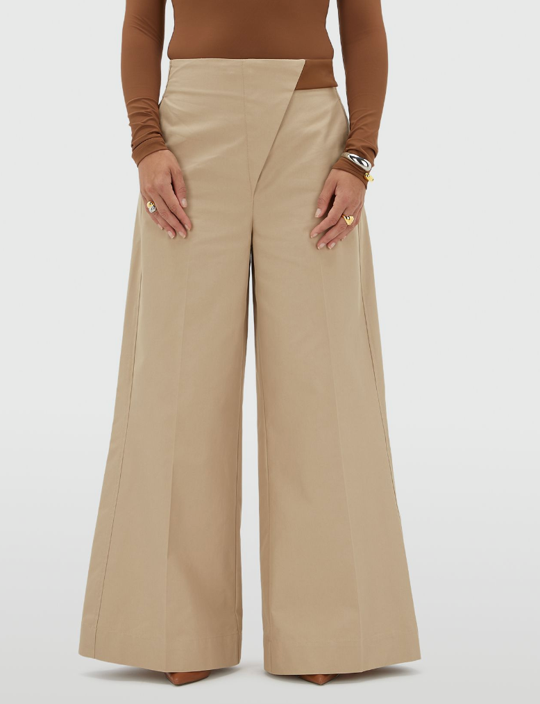 Calças Ven Wide Leg Bege – Josh V