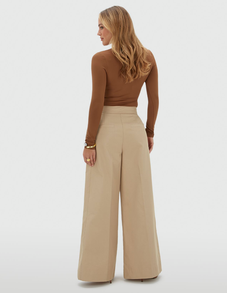 Calças Ven Wide Leg Bege – Josh V