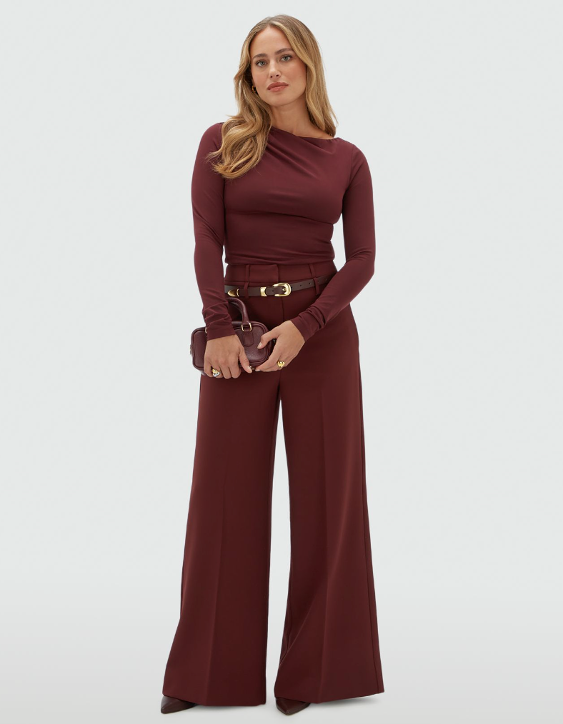 T-Shirt Lenie Burgundy – Josh V