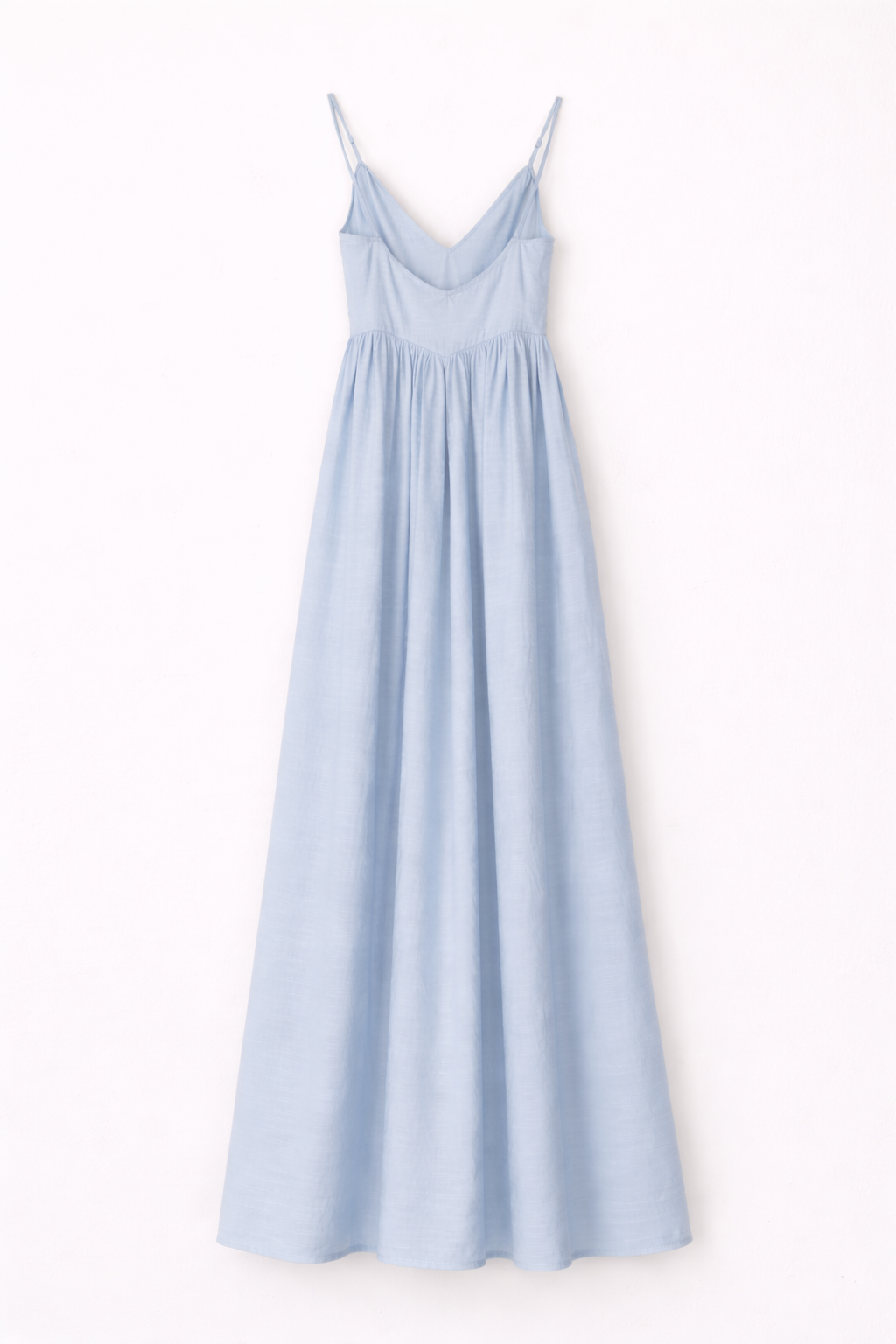 Vestido Longo Fluido Azul Claro – Eleh
