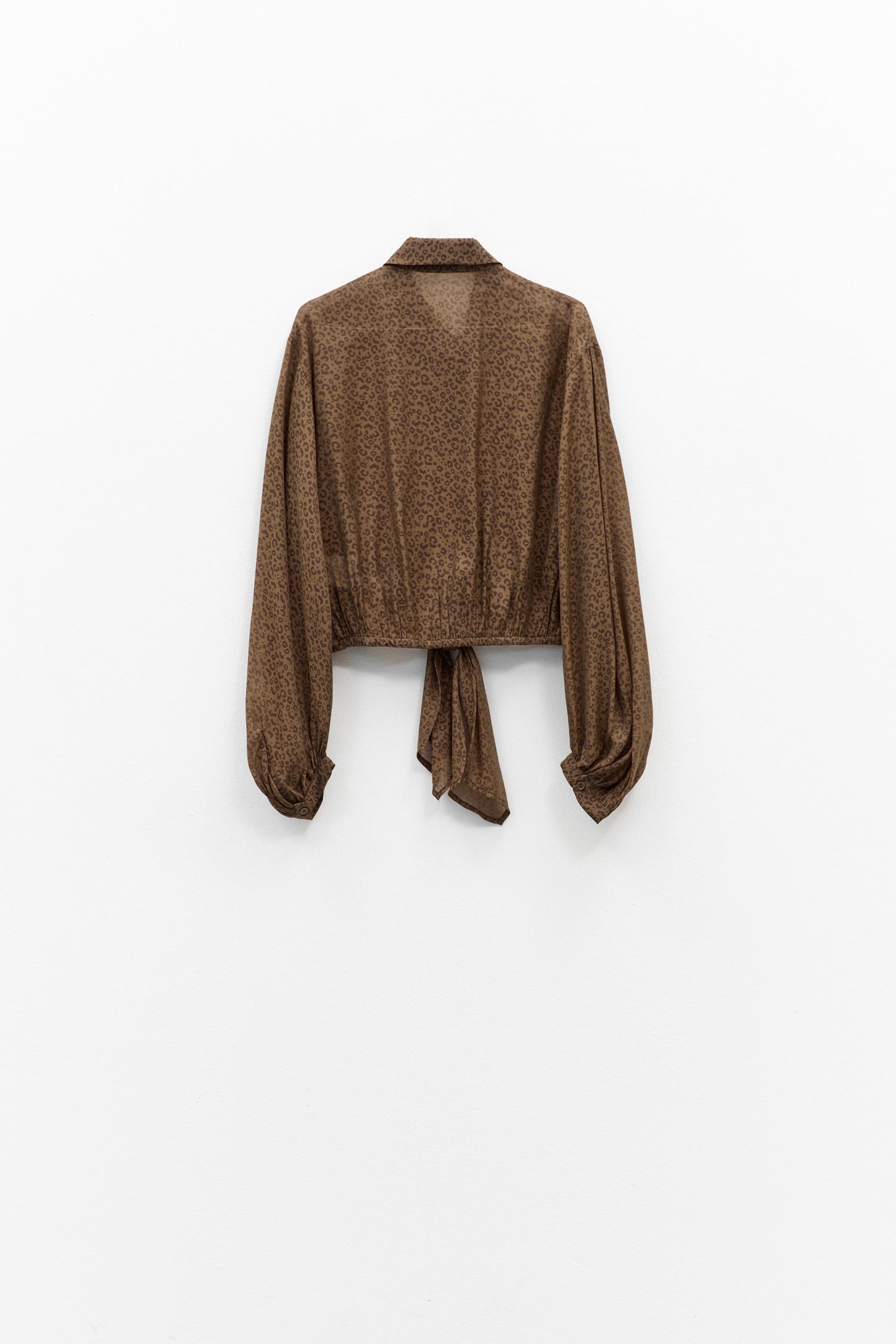 Camisa Animal Print Com Nó Frontal – Eleh