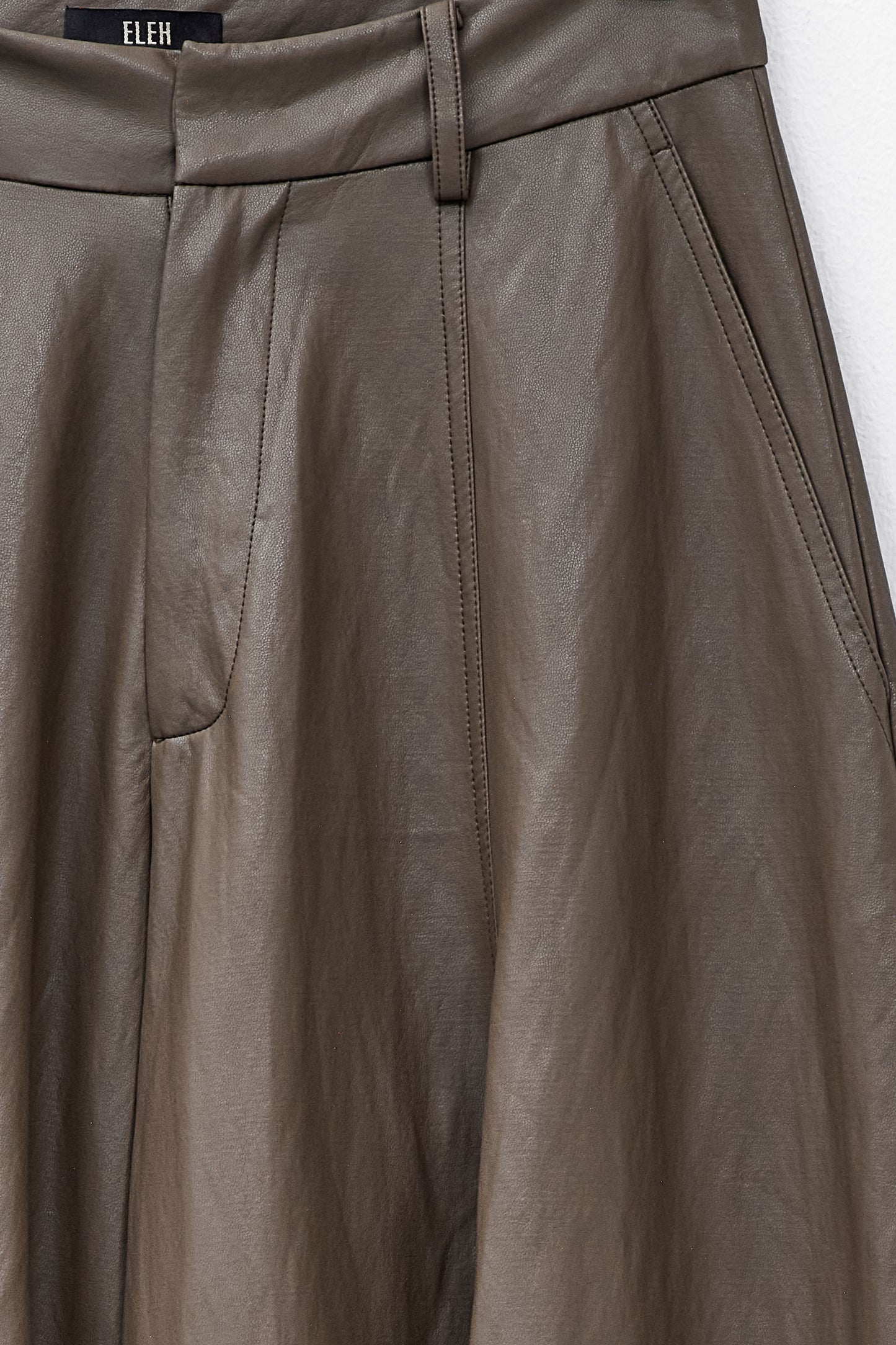 Calças Baggy Em Ecopele – ELEH