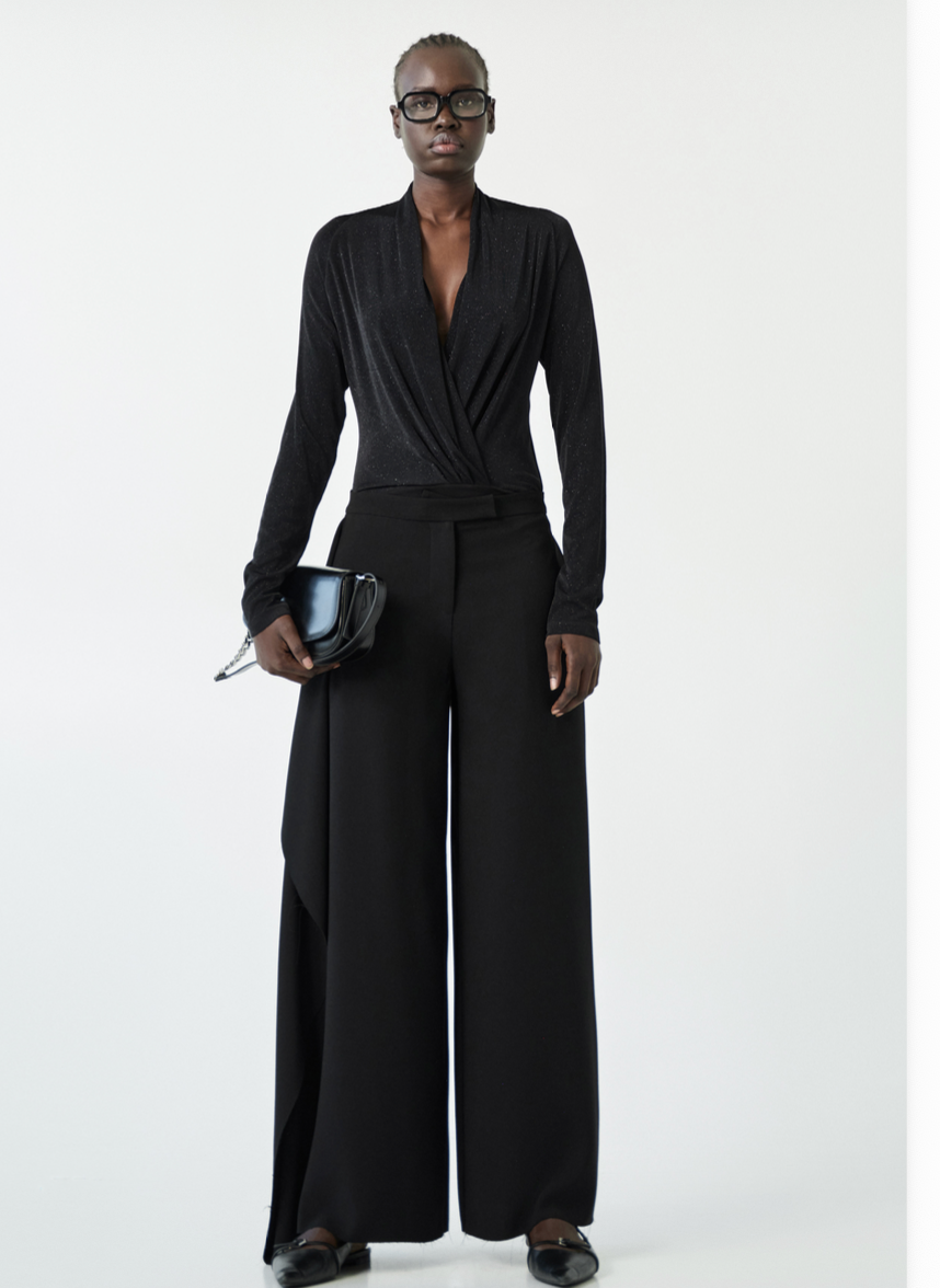 Body Decote Cruzado Com Brilho – Eleh